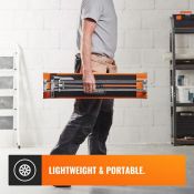 (V331) Manual Tile Cutter Make precise diagonal and straight cuts into floor and wall tiles ea...
