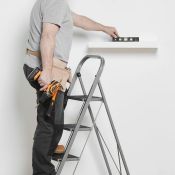 (NN86) 4 Step Steel Ladder Durable 4 step steel ladder Distributes weight evenly for total st...