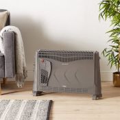 (NN40) 2000W Convector Heater with Turbo 3 heat settings – 750W, 1250W & 2000W – plus adju...