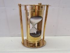 Solid Brass Hourglass