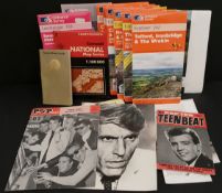 Vintage Assorted Maps, Pop Magazines & Autographs