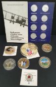 Collectable Coins Parcel of 7 Plus Shell Flight Coins