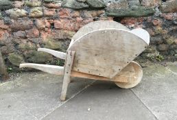 C19th Childs elm wheelbarrow