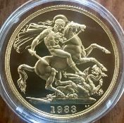 1983 Gold Proof Double Sovereign