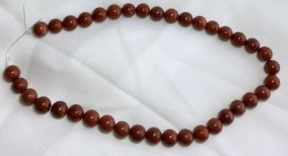 Red Jasper Round 10 mm drilled 38 Cm strand