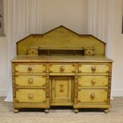 Victorian Painted Pine Antique Dresser