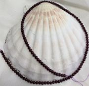 Garnet Purple 30cts from India round strand