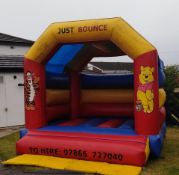 Funfair fairground bouncy castle 15ft by 17ft with blower and pegs