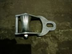 2 X 75MM GALVANISED SWIVEL EYE LAZY LINE BLOCK WITHY NO EYE