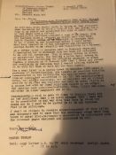 Professor Trevor Thomas hand sketches and correspondence RE: Poet Sylvia Plath