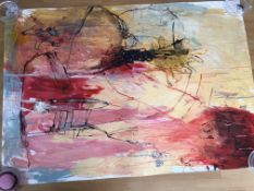 Pair of Jukka Sohonen Original Paintings 