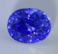 LOTUS - 3.72 ct. Cornflower Blue Sapphire - MADAGASCAR