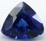 IGI Cert. 0.45 ct. Untreated Blue Sapphire - KASHMIR