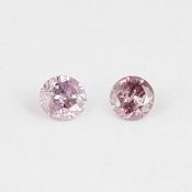 IGI Certified Diamond Pair Natural Fancy Pink UNTREATED