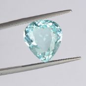 GIA Cert. 8.80 ct. Neon Greenish Blue 