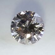 IGI Certified 0.03 ct. Diamond - Faint Brown UNTREATED
