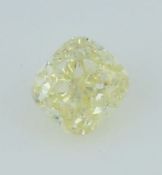 IGI Cert. 0.38 ct. Diamond Fancy Light Yellow Untreated