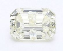 IGI Certified 1.02 ct. Emerald Shape Diamond UNTREATED