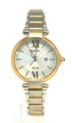 Seiko SUT156P1 Rose Gold & Silver Ladies Solar Watch