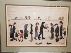 Laurence Stephen Lowry - Man Holding Child