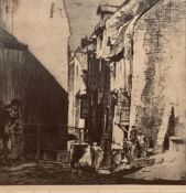 SIR FRANK BRANGWYN (1867-1956) Canal Hesdin, France. Signed Lithograph