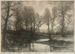 HENRY MACBETH RAEBURN, Landscape, Signed Etching