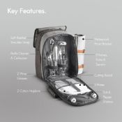 (S336) Ash Picnic Backpack for 2 Stylish and practical in equal measure The premium quality V...