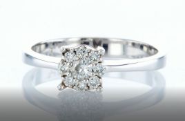 14 kt white gold ring