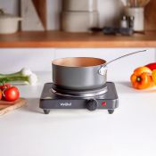(V102) Single Hot Plate Small, lightweight and easily portable, use the hot plate for cooking ...