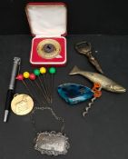 Vintage Sterling Silver Decanter Collar & Lighters