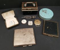 Parcel of Compacts Silver Cigarette Case 1923 and Russian Sobraine Cigarettes