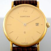 Certina Classic 18K Solid. Yellow Gold Wrist Watch