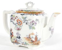 C19th large masons teapot