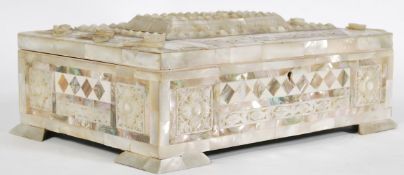 Edwardian mother of pearl box