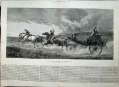 The Road To Gretna Green By Heywood Hardy Original 1871 Print