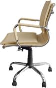 Alphason Emerson Office Desk Chair. Beige