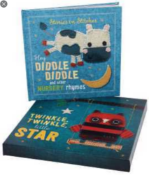 5 x Twinkle, Twinkle, Little Star: Picture Book & Nursery Rymes With Owl Canvas
