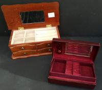 2 Vintage Jewellery Boxes