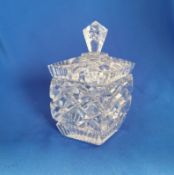 Vintage Glass Preserve Jam Pot