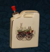 A rare ceramic drinks decanter / hip flask