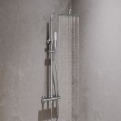 (UR125) Oval Thermostatic Mixer Shower Kit & Large Head. Manufactured from long lasting materi...
