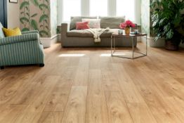 8.88m2 Navelli Oak Laminate Flooring Bevel Edged. 12mm Thick, 4 Sided, 1285x192x12mm. With a n...8.