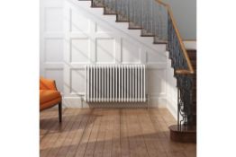 (QP18)2000x490mm White Double Panel Vertical Colosseum Traditional Radiator. RRP £530.99.(QP18)