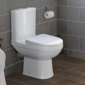 Sabrosa II Close Coupled Toilet & Cistern inc Soft Close Seat. Made from White Vitreous China a...