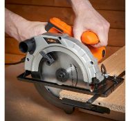 (UR105) 85mm Circular Saw Powerful 1200W input Multiple bevel angle settings for joint cuts ...