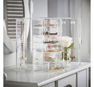 (UR136) Jewellery Organiser Expanding design features six spacious lined drawers, two side clo...