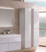 (PC40) Keramag 1700mm Xeno Tall Storage cabinet. RRP £998.99. 400x1700x351mm, white, high-glo...(