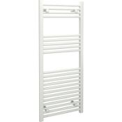 (UR146) 1600x450mm Kudox Designer White Flat Ladder Towel Radiator. RRP £399.99. Superior fini...