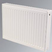 (RR132) 600X700mm Double-Panel Double Convector Radiator White. RRP £49.99. Horizontal. Suitab...((