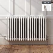 (UR150) 600x1226mm White Double Panel Horizontal Colosseum Traditional Radiator. RRP £530.99. ...
